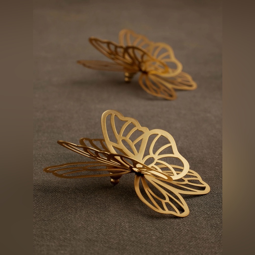 EYDI EARRING Elegant Gold Butterfly Earrings